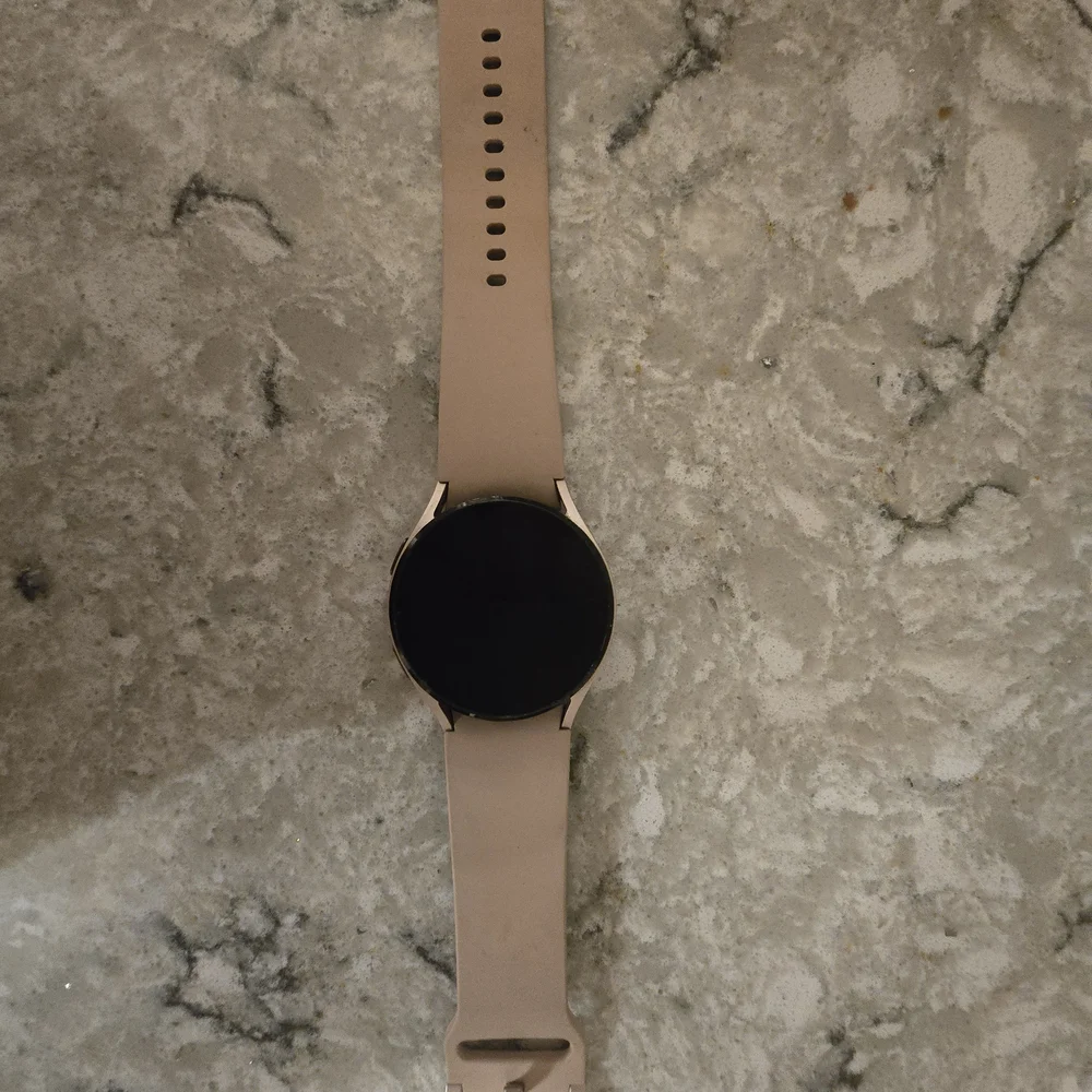 Smartwatch with Beige Band